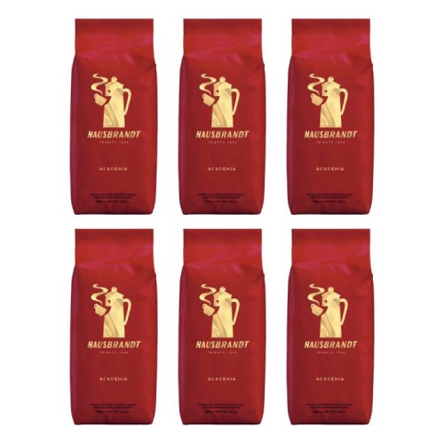 6x Hausbrandt Academia 1 kg ziarnista