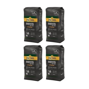 4x Jacobs Barista Crema 1 kg whole bean