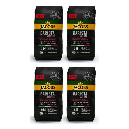 4x Jacobs Barista Espresso Italiano 1kg ziarnista