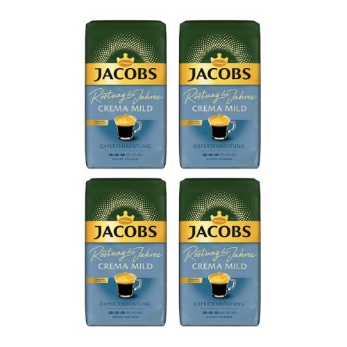 4x Jacobs Experten Crema Mild 1kg ziarnista
