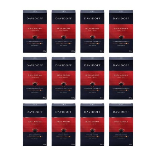 12x Davidoff Rich Aroma 250g mielona