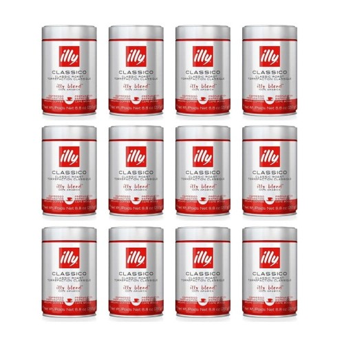 12x Illy Classico 250 g mielona puszka
