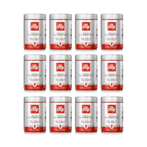 12x Illy Moka 250 g mielona puszka
