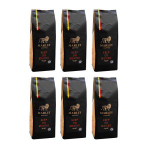 6x Marley Keep On Moving 1 kg whole bean